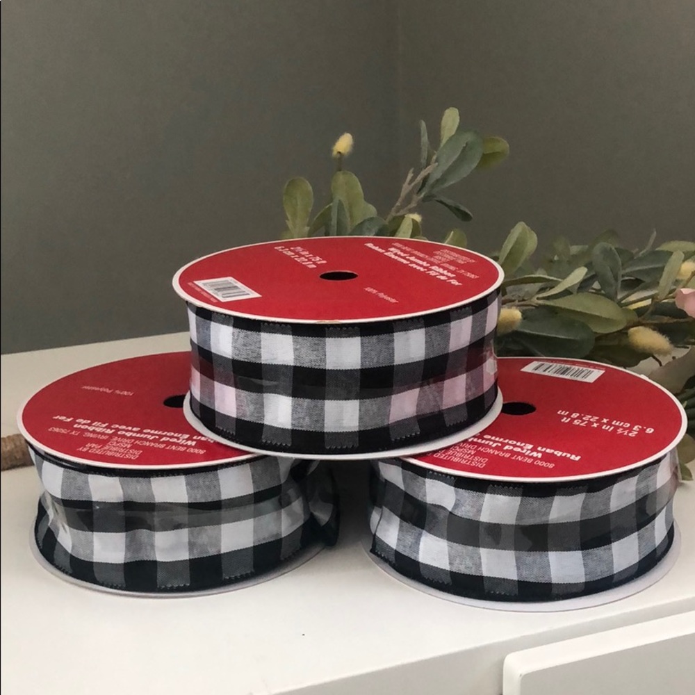 - Celebrate It black and white check wired r…